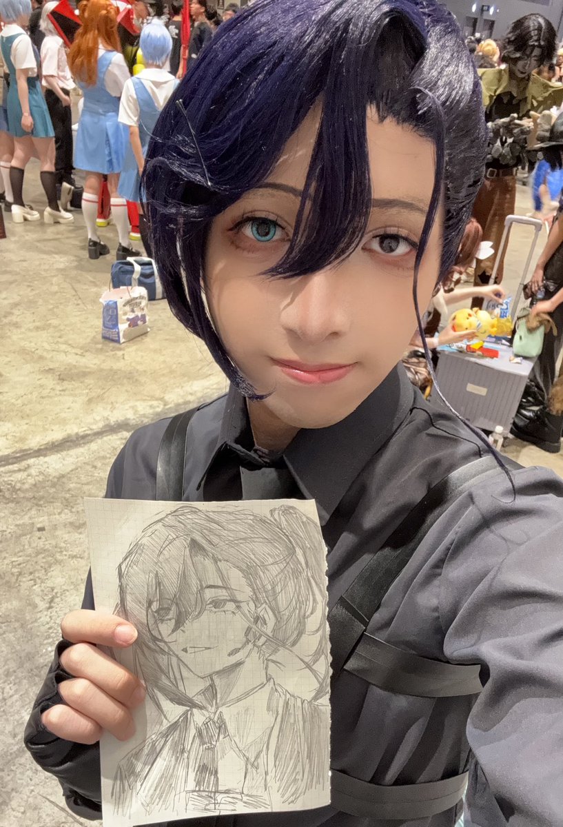 kittt_cos's tweet image. I received fanarts in the con? 😭😭😭😭