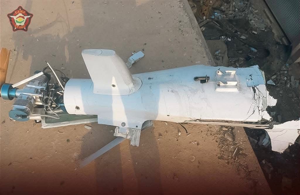 kdpfro's tweet image. The Counter Terrorism of Kurdistan announced that a drone crashed in the Rzgari district of Khabat, Erbil province, at 5:50 am on Monday morning. There were no reported casualties.