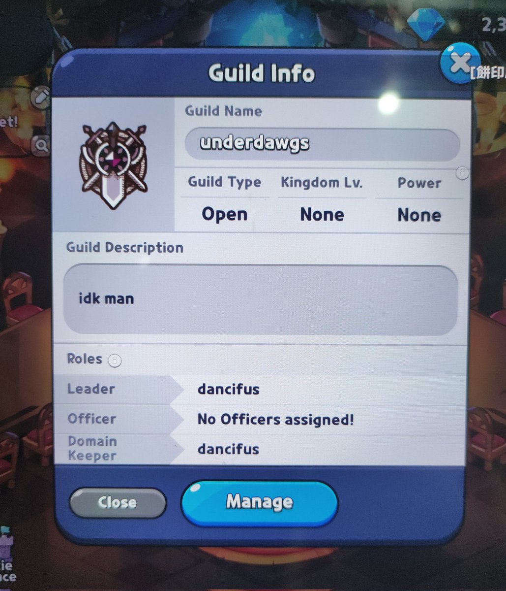 ConvitVang2013's tweet image. Pls someone join my guild pls 
Sever: pure vanilla
Name: underdawgs
My display name: dancifus
#cookierunkingdom