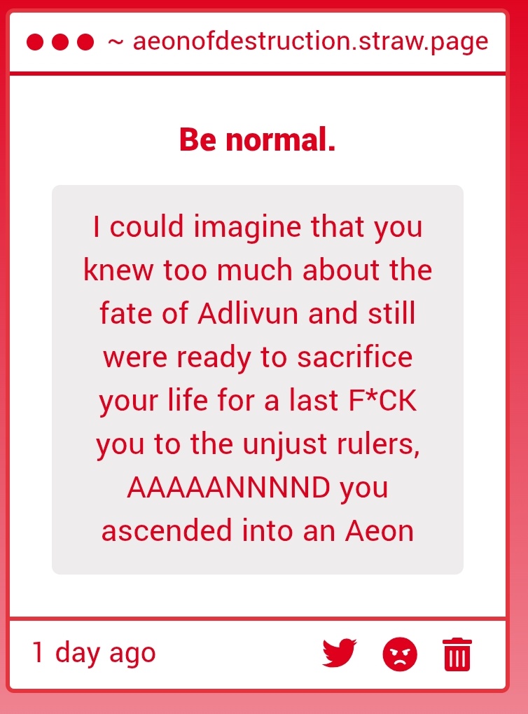 ruinauthor's tweet image. And I did. Successfully, might I add.