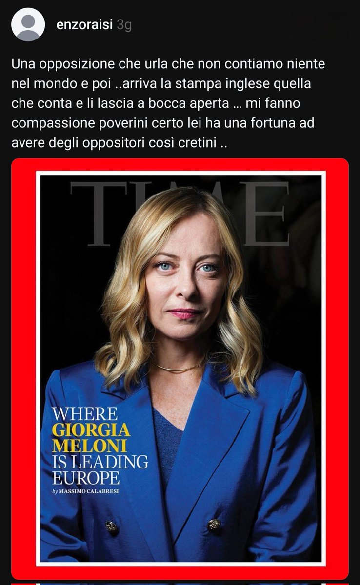 Flexgrimmy_'s tweet image. Enzone, mi sa che tu lโarticolo non lo hai letto. E questa รจ la vera fortuna della Meloni, avere dei sostenitori superficiali e tonti e ciucci.
La Meloni nellโarticolo viene massacrata, pirla