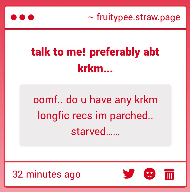 fruity_pee's tweet image. Hah… you should read… make you mine… really good fic… written by no one in particular…
archiveofourown.org/works/63078700
But also I don’t actually have any recs for long fics bc I don’t read them but! I’m still working on the fic masterdoc and it lists fic lengths IM SORRY