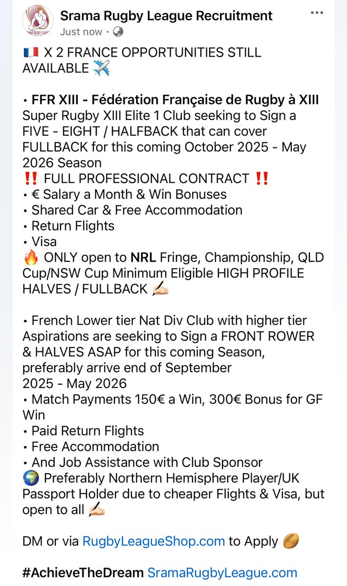 Srama Rugby League Recruitment 🏉 Rebounderball (@sramarugby) on Twitter photo 