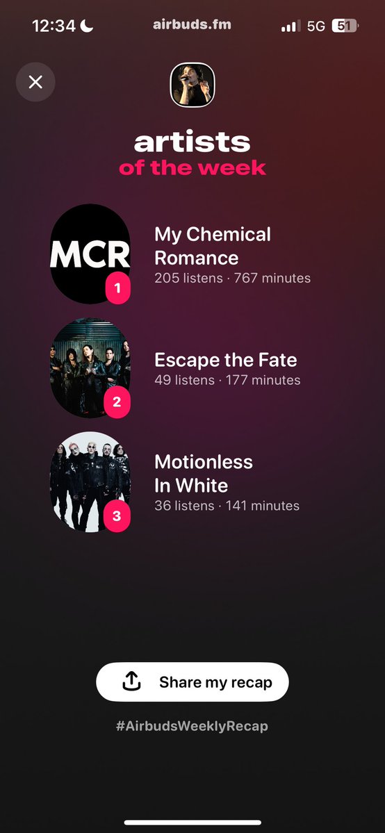 MCRCYWV's tweet image. airbuds recap before frank iero catches these fucking hands