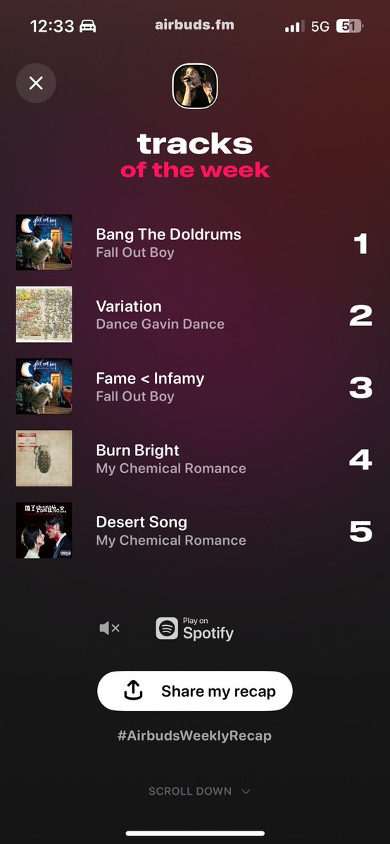MCRCYWV's tweet image. airbuds recap before frank iero catches these fucking hands
