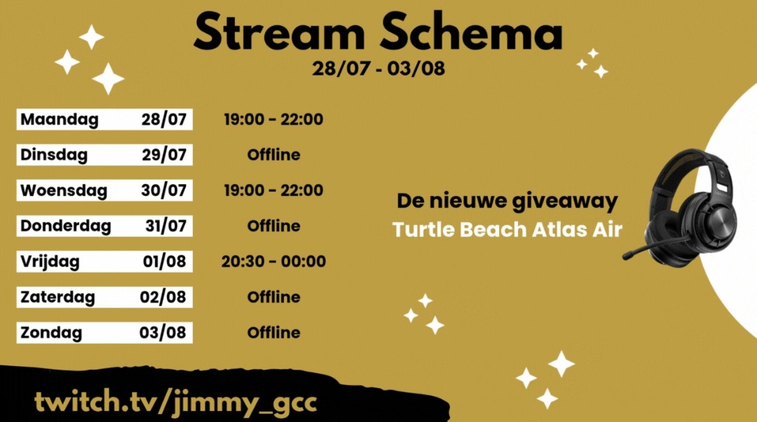 JIMMY__gcc's tweet image. Het nieuwe stream schema is er!
Twitch.tv/jimmy_gcc
Spring even binnen en kijk hoe de CHAOS in de chat zich steeds opnieuw ontrafeld zonder dat ik nog controle heb over mijn eigen stream!
#twitch #streamer #chaos #vlaams