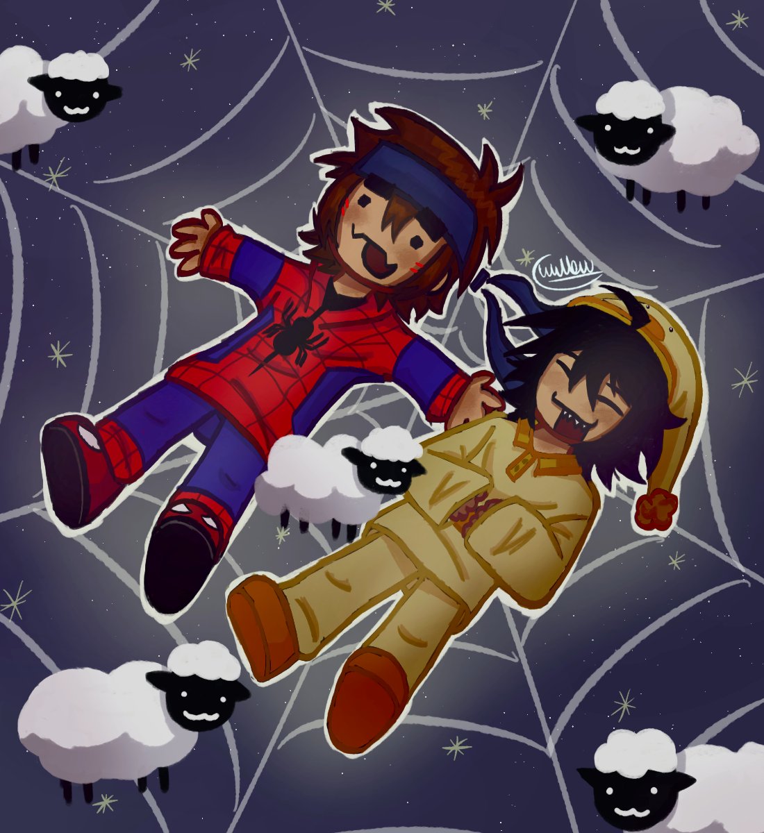 WillowGalactic's tweet image. hice otro como la otra vez ok...? #spiderduckfanart #SpiderDuck