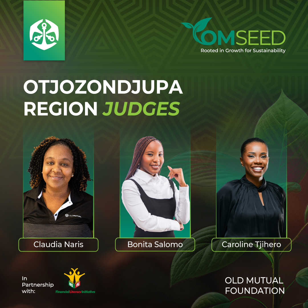 OldMutualNam's tweet image. Introducing the Otjozondjupa Region Judges for OM SEED 4.0! 🌱
We can’t wait to visit and experience your innovative businesses. Top 10 finalists, get ready to impress!
#OMSEED #RootedInGrowth #OtjozondjupaRegion #CommunityImpact #FLI