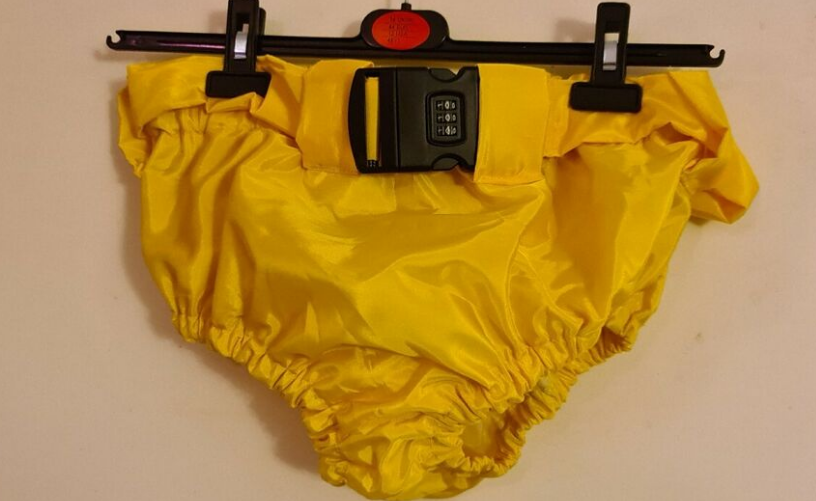 Gert05037379's tweet photo. She's reluctant wearing #diapers, #hooker #subbie, we start at home, but she'll need to #piss &amp; #shit on command, eventually even in a crowd.  I'm buying #lockable pants, so she has no other option.  I have time, she has not 😅.  All in the goal of total control, that's SM. https://t.co/iBpasgY2x6
