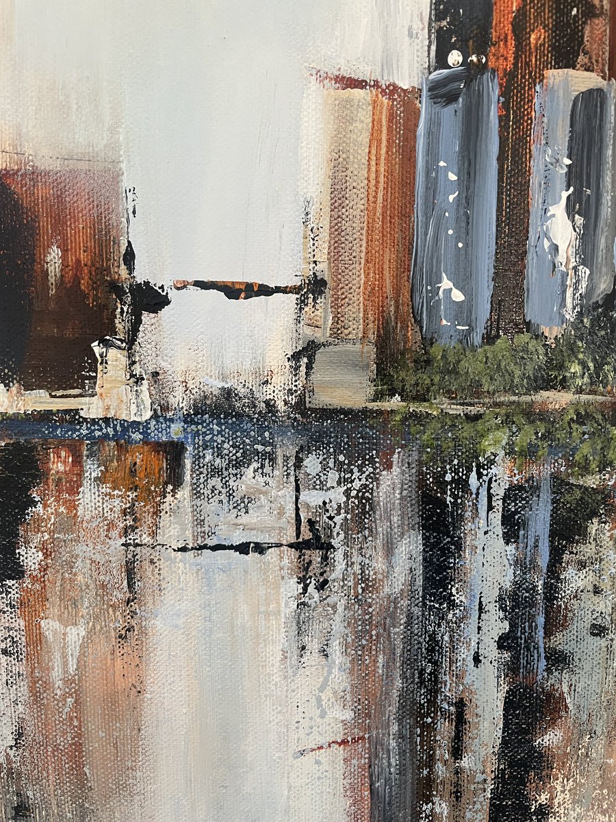 Good morning 
Thought I’d share a little close up from my new cityscape abstract painting.
For more insights into my work sign up to my monthly newsletter 🗞️👩‍🎨
Have a peaceful day x
#earlybiz #MHHSBD 
sueosullivan.com