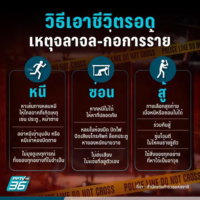 🚨⚠️บังคับรี ยังคับรี บังคับรี 🚨⚠️ 

( ช่วยกันแชร์ต่อนะคะ ) 

แชร์วิธีเอาตัวรอดด่วน!

#ตลาดอตก #กราดยิง #ไทยกัมพูชา