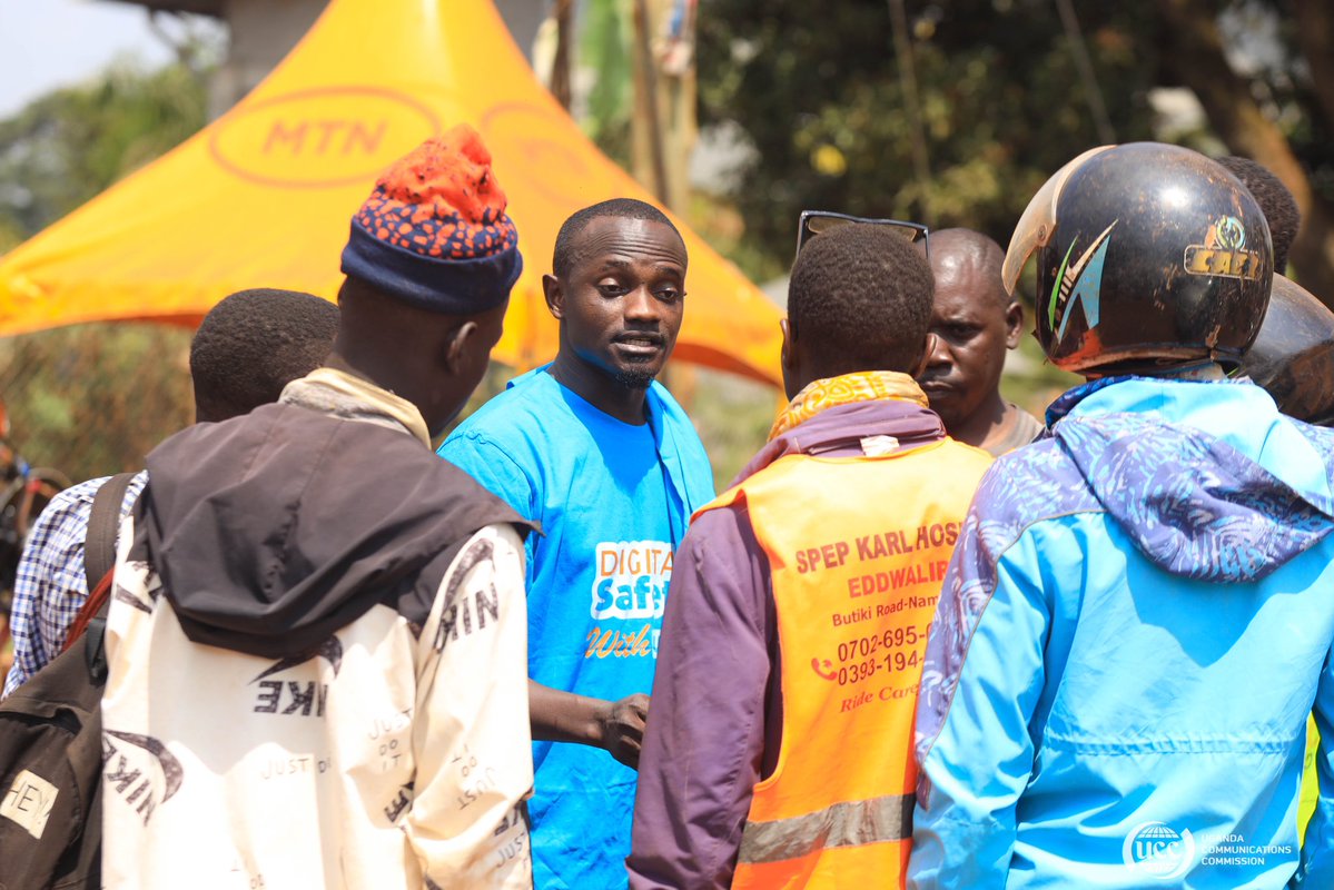 ConsumerUCC's tweet image. 📢 As part of the Digital Safety Campaign in Eastern Uganda, @UCC_Official conducted community activation drives in Jinja District to raise awareness on fake news, bafere (fraudsters), illegitimate devices, UCC’s mandate, and redress mechanisms. #StaySafeOnline #DigitalUganda…