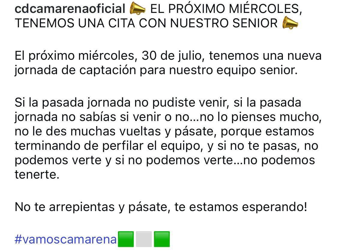 CDCAMARENAoficial tweet media