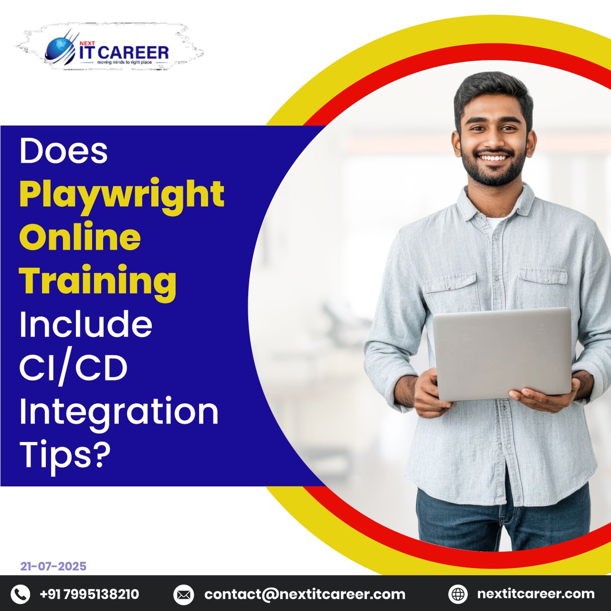 NextITCareerr's tweet image. ⚙️ Want to automate smarter and faster?

📧 Email: contact@nextitcareer.com
🌐 Visit: nextitcareer.com
Visit Blog: nextitcareer.com/blogs/does-pla…

#PlaywrightTraining #CICDIntegration #DevOps #NextITCareer #AutomationTesting #OnlineTraining #TestAutomation #HyderabadTech
