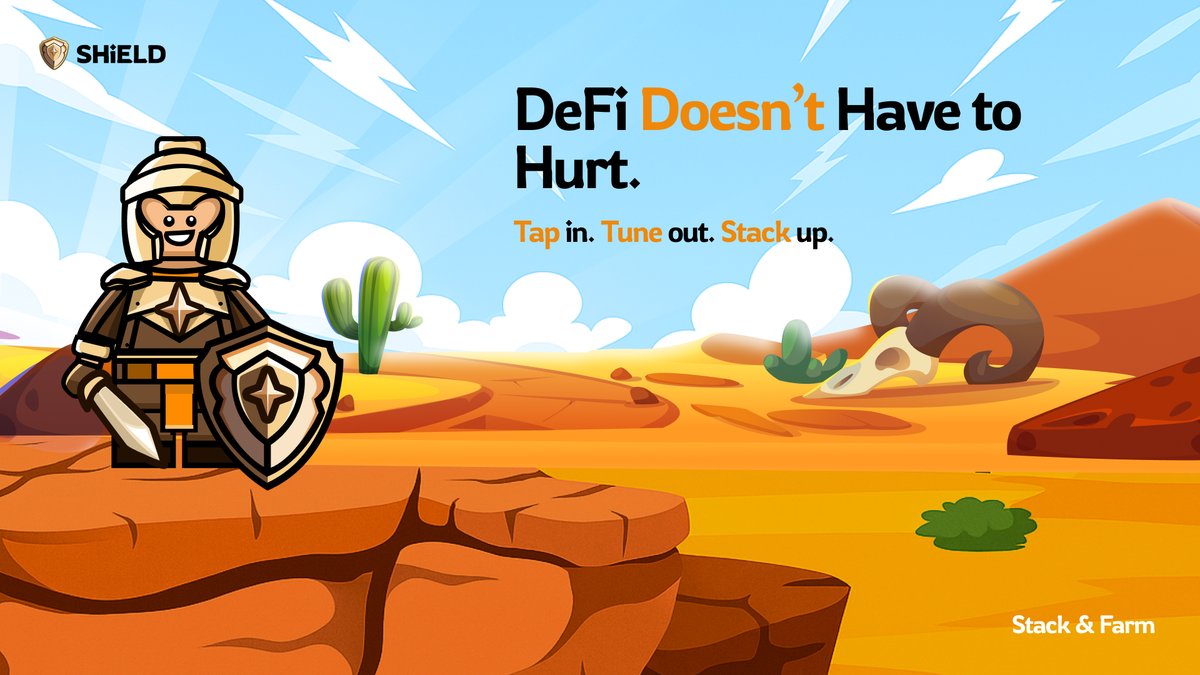 If you haven’t farmed with $SHIELD yet, did you even DeFi?
Stake your fav pairs, stack tokens, repeat.
While your friends trade stress, you farm chill. 🛡😎