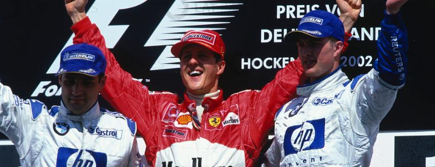 MsportXtra's tweet image. #F1 #OnThisDay, July 28th 2002, home hero and polesitter @schumacher won the #GermanGP for @ScuderiaFerrari . @jpmontoya and Ralf Schumacher, both @WilliamsRacing , took 2nd and 3rd. youtube.com/watch?v=dfSroB… #MsportXtra @UnracedF1 @frentzen_hh