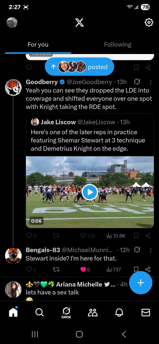Dont need to see it in the nfl 
.
I WATCHED  HIM DO IT IN COLLEGE  .
.
SOME OF US WATCH FILM 🤷🏾
.
FILM &gt; STATS 
.
KEEP BLOCKING  ME LAMES 
THE TRUTH STILL GONE GET PUT OUT 
YALL CANT STOP ME