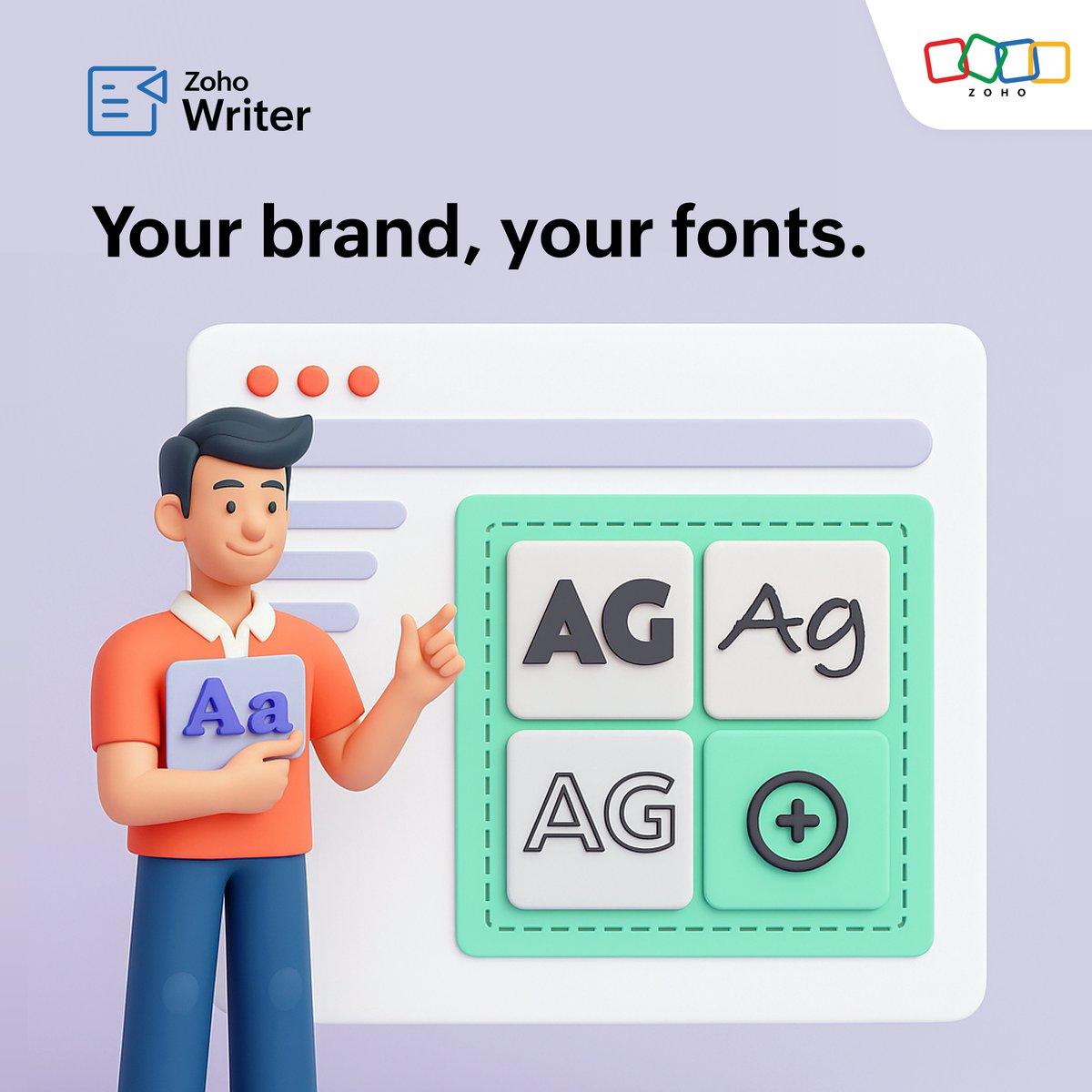 Zoho Writer (@zohowriter) on Twitter photo You can now upload licensed fonts directly to #zohowriter , no server hosting needed!
 ๐ Keep every doc and PDF on-brand
 ๐ Upload TTFs in just a few clicks
 ๐ Set your brand font as default
Read more ๐ zurl.co/6pyPA
#customfonts #brandconsistency You can now upload licensed fonts directly to #zohowriter , no server hosting needed!
 ๐ Keep every doc and PDF on-brand
 ๐ Upload TTFs in just a few clicks
 ๐ Set your brand font as default
Read more ๐ zurl.co/6pyPA
#customfonts #brandconsistency