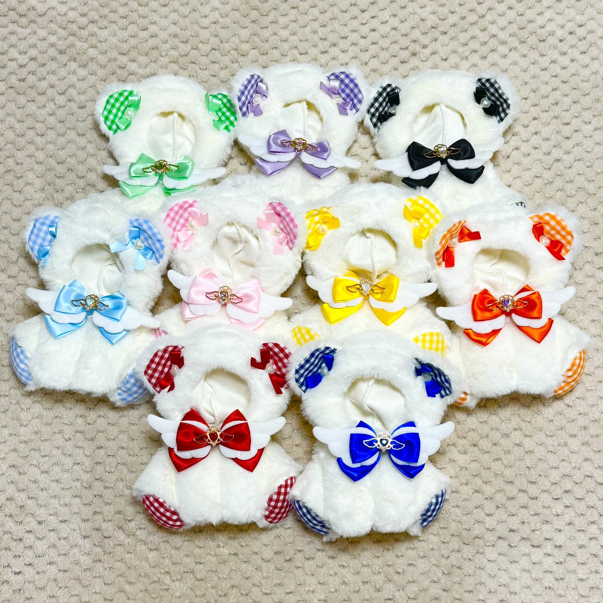 DearBeLL1223's tweet image. ⛱️🍉#CARAMEL_MUSEUM 🍉⛱️
7/18〜7/30【M-18】🧸推し活応援団Dear BeLL🧸

🚃追納行きます🚃
到着は16時過ぎを予定しています🥳💕

🌟追納作品🌟
🆕真夏の花嫁【12cm/15cm】全3種
あざとかわいいねこ【12cm/15cm】全6色
エレガントなバニー【10cm/12cm/15cm】

その他デザイン少しあり✨