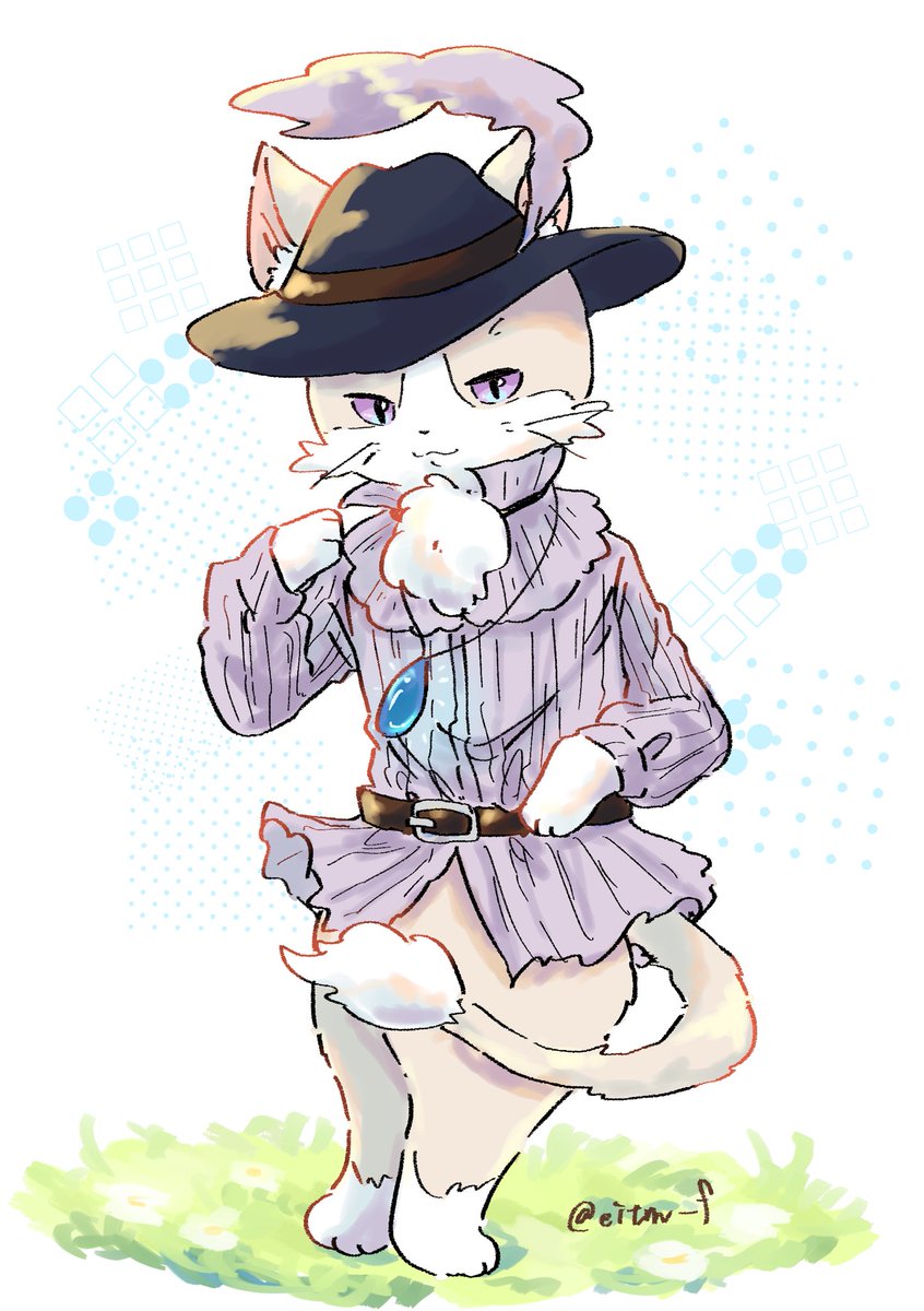 eitm_f's tweet image. OC 猫騎士さま🐈🗡️