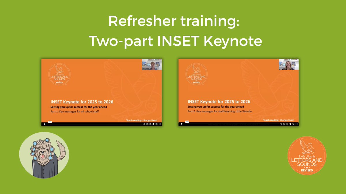 Members! Our brand-new two-part INSET Keynote is now available on the website, ready for your INSET training.

✅ Part 1 (13 mins) is perfect for all staff.

✅ Part 2 (22 mins) is tailored for staff teaching the core programme in Reception and Year 1.

Visit the Refresher