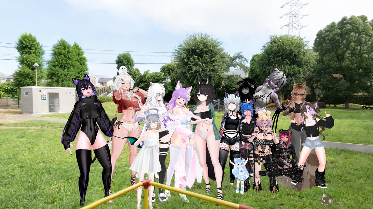 Byuyu_'s tweet image. Lots of funs last night! We fought in a MMD fight club, hosted a small retro podcast, and explored photo-realistic playground. Then we enter the Squid Games. 🦑
#VRChat