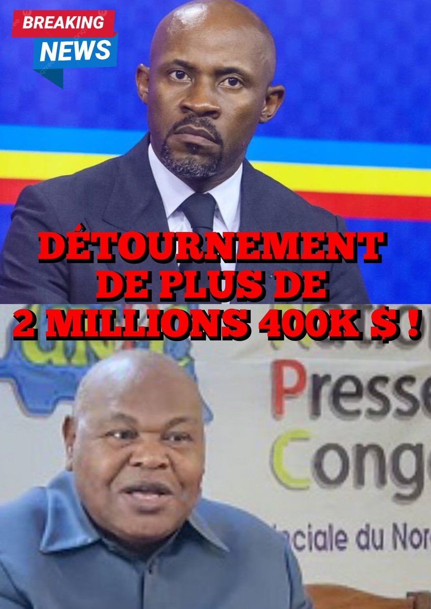 RDC BREAKING NEWS (@breakingn_rdc) on Twitter photo 🔴BREAKING NEWS |#RDC : <a href="/PatrickMuyaya/">Patrick Muyaya</a> et Malaba Mudjani, le SG de l'administration de son ministère détournent les primes des fonctionnaires de la Communication et Médias depuis 2024. Le montant global du détournement dépasse les 2M 400K $ en raison de 200K $ mensuel.
<a href="/Bibishe6/">Bibishe Pascaline N</a> 🔴BREAKING NEWS |#RDC : <a href="/PatrickMuyaya/">Patrick Muyaya</a> et Malaba Mudjani, le SG de l'administration de son ministère détournent les primes des fonctionnaires de la Communication et Médias depuis 2024. Le montant global du détournement dépasse les 2M 400K $ en raison de 200K $ mensuel.
<a href="/Bibishe6/">Bibishe Pascaline N</a>