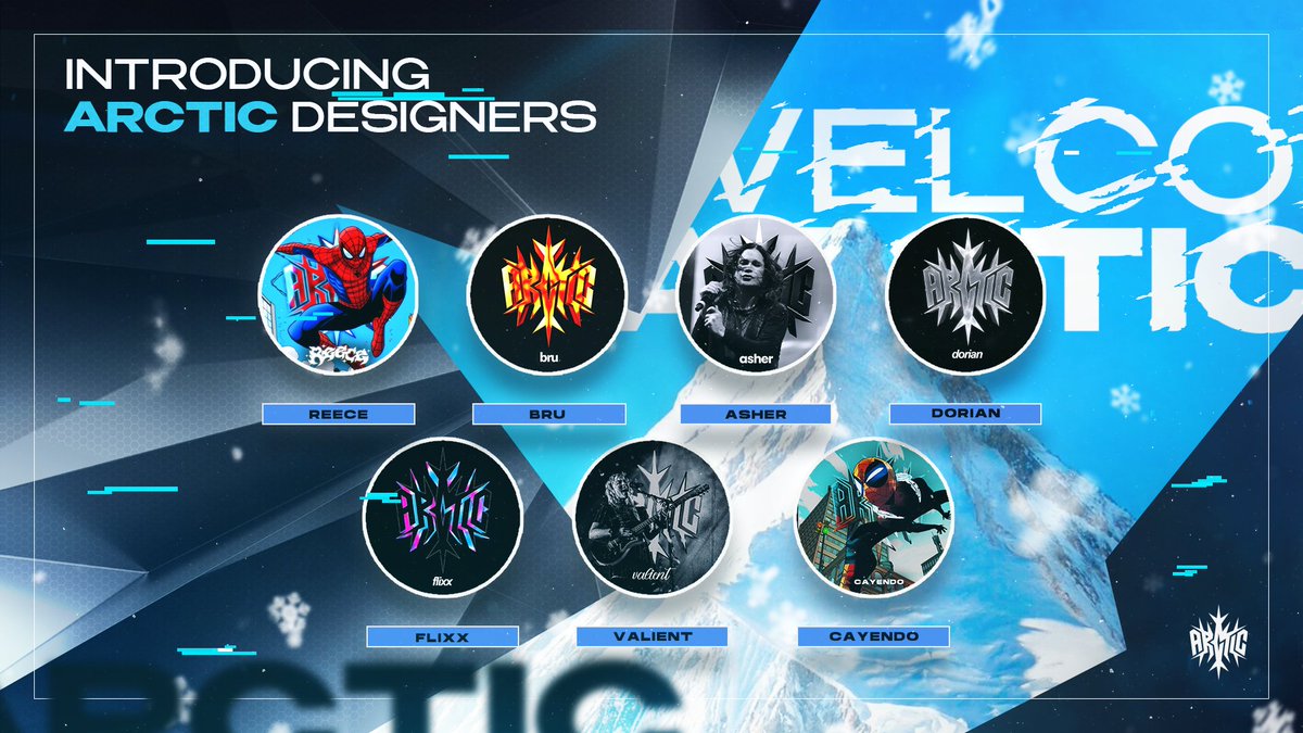 ARCTICARMADA's tweet image. Introducing Arctic Designers 🎨
❄️@mediannoise
❄️@bruhgrom
❄️@machinegunquin
❄️@43dorian
❄️@pourduup
❄️@valiient
❄️@cayendo3k
⛰️@ARCTICARTISTRYS