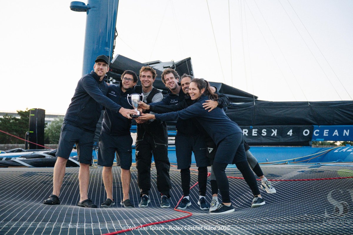 RolexFastnet_Ch's tweet image. BRAVO À LA TEAM @SVRLazartigue 🥹

#RolexFastnetRace @RORCRacing 

📸 Nicolas Touzé / Rolex Fastnet Race 2025