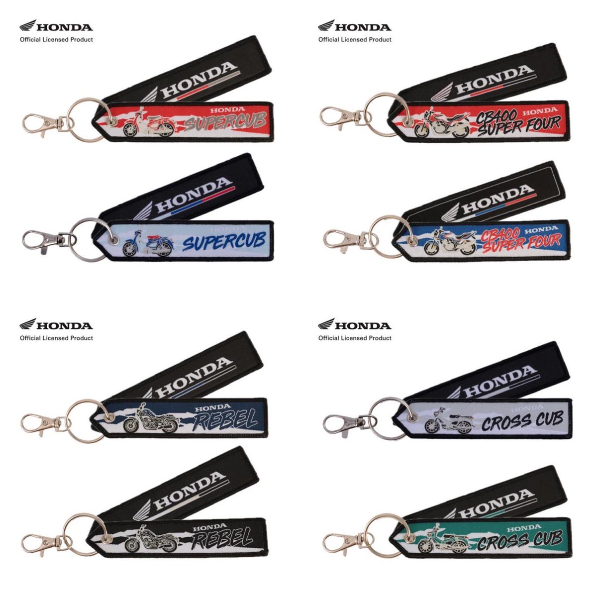 PutiMotor's tweet image. BUTTON&CUFFLINKSが、Hondaライセンス公式認定フライトタグを、7/25発売🛩️
ホンダの人気の二輪車9型をモチーフにした全16種類🏍️
表面には車両、裏面にはホンダロゴをデザイン。
価格は990円。
news.bikebros.co.jp/goods/news2025…