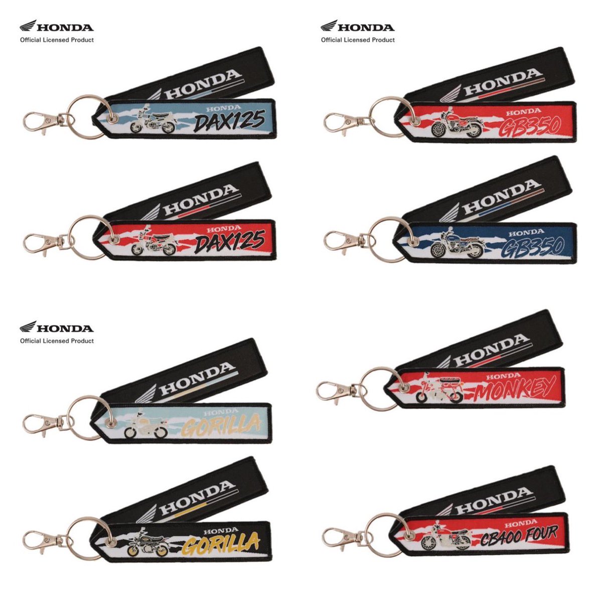 PutiMotor's tweet image. BUTTON&CUFFLINKSが、Hondaライセンス公式認定フライトタグを、7/25発売🛩️
ホンダの人気の二輪車9型をモチーフにした全16種類🏍️
表面には車両、裏面にはホンダロゴをデザイン。
価格は990円。
news.bikebros.co.jp/goods/news2025…