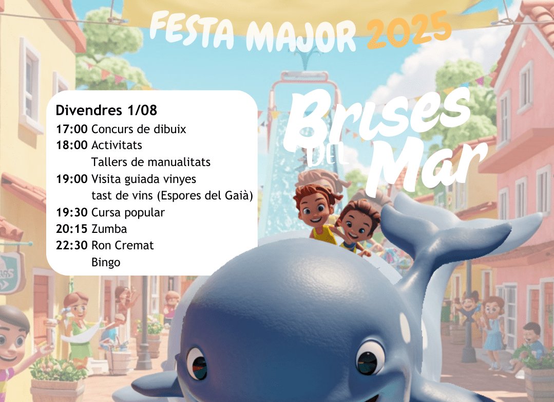 TDBactualitat's tweet image. 🎉 Tot a punt per a la Festa Major de Brises del Mar, que se celebrarà els dies 1 i 2 d’agost #Altafulla tdbactualitat.cat/articles/actua…