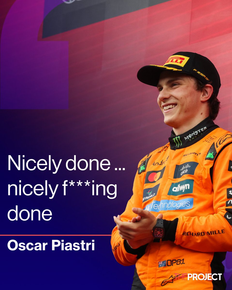 theprojecttv's tweet image. Oscar Piastri has won yet another F1 Grand Prix, and honestly, can we just crown him champion already?