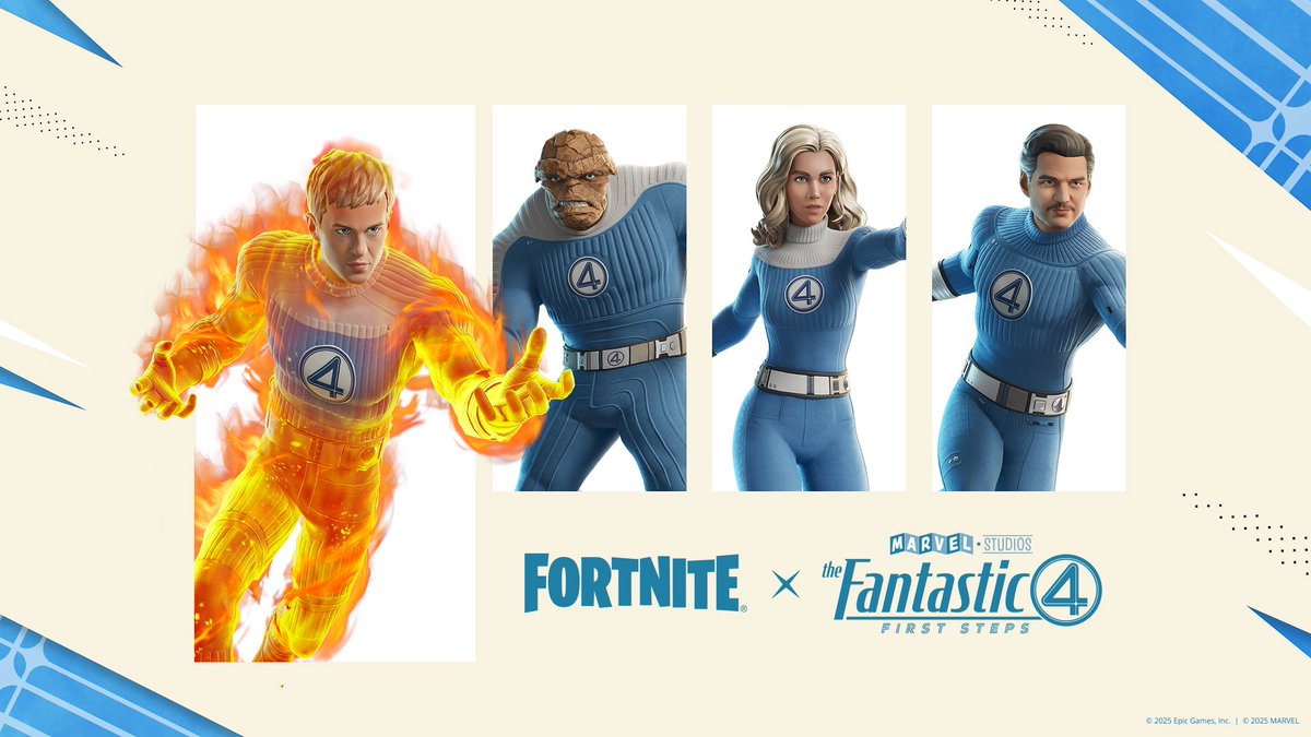 HistoryOfFN's tweet image. Fantastic Four has been promoted across the industry, but who did the skins better?
1. Fantastic Four
2. Marvel Rivals
3. Monopoly GO
#FantasticFour
#Fortnite
#MarvelRivals
#MonopolyGo