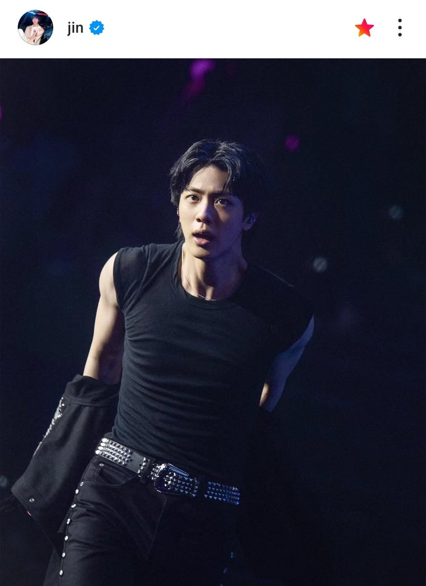 serendipidance's tweet image. Jin in black is unreal.