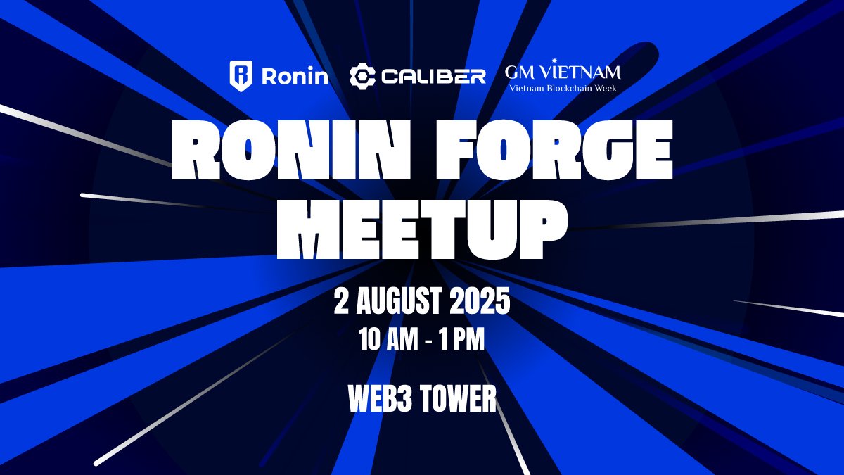Ronin Network Japan (@roninnetworkjp) on Twitter photo GM Vietnamに参加しませんか?
8月2日にハノイ🇻🇳にいる方は、Ronin Forgeミートアップ<a href="/gmvn_official/">GM VIETNAM (🌞,🇻🇳) | Vietnam Blockchain Week</a>にぜひお立ち寄り下さい。
Roninの創業者、チームメンバー、ビルダーたちと直接会えるチャンスです。
Ronin Forgeシーズン2のリークもあるかも?
参加登録はこちら👇
🔗: lu.ma/4qsaflmz GM Vietnamに参加しませんか?
8月2日にハノイ🇻🇳にいる方は、Ronin Forgeミートアップ<a href="/gmvn_official/">GM VIETNAM (🌞,🇻🇳) | Vietnam Blockchain Week</a>にぜひお立ち寄り下さい。
Roninの創業者、チームメンバー、ビルダーたちと直接会えるチャンスです。
Ronin Forgeシーズン2のリークもあるかも?
参加登録はこちら👇
🔗: lu.ma/4qsaflmz