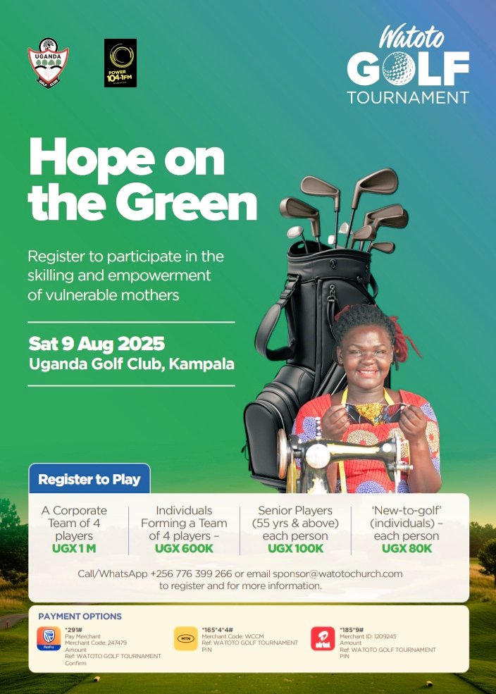 Jadwong's tweet image. 🟥 Pastor Julius Rwotlonyo speaks at the launch of 2025 Watoto Golf tournament ⛳️🏌‍♀️ 

✳️ Raising sh350 million to empower vulnerable women

✳️ Church cares about their community