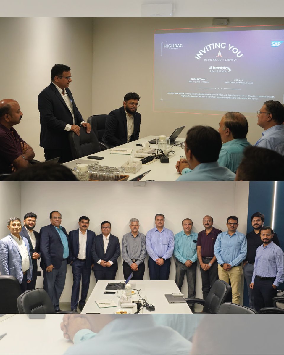 HighbarL's tweet photo. A digital journey begins!
We’re excited to kick off Alembic Real Estate’s SAP S/4HANA transformation journey.

Here’s to building smarter, faster, and future-ready together! 🚀

#HighbarTechnocrat #AlembicRealEstate #SAPKickoff #DigitalTransformation #RiseWithSAP https://t.co/IC6EA866bS