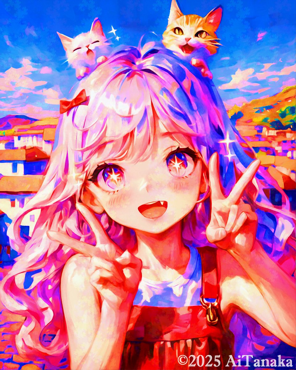 AiChomaSub's tweet photo. #こんにちは女子
今日も暑いねー
暑さに負けるなーいぇいいぇい!
#GAGirl
It's hot again today.
Don't let the heat get to you!
Yay Yay!
#AIart #AIイラスト #AnimeArt https://t.co/xR1SOqgit6