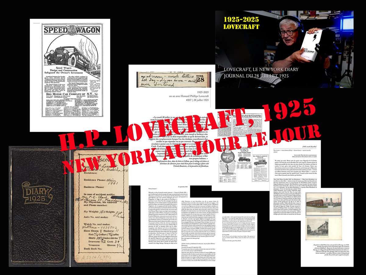 «1925-2025 | une année avec Howard Phillips Lovecraft» 

journal du 28 juillet : à quelques jours de l'écriture de «Horror at Red Hook», question sur la scène d'ouverture : où Pascoag, comment Pascoag, pourquoi Pascoag

youtube.com/watch?v=ZPrkjI…
