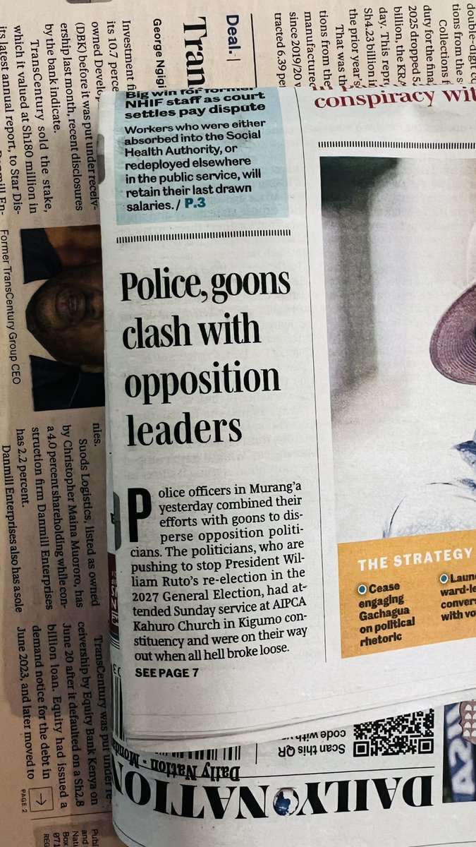 Trackmann2's tweet image. So allied goons clash with opposing goons.

Another day in siasa