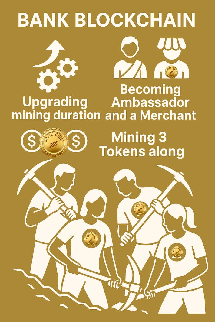 Hi Bankers,

🚨 This Week’s Updates 🚨

1. ✅ All Miners who submitted their BC mining upgrade request with a valid Hash (receipt) will be approved this week.

2. 🌐 Bank Network Mining will now be available on browser – mine easily from anywhere!

3. 📣 Our Campaign Continues!