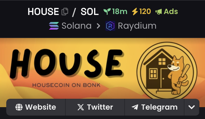 TheFudFighterr's tweet image. $House on Bonk TAKEOVER ⚡️
👥 380 holders
🚀 120x boosted
📢 Marketing & ads LIVE
The takeover is real. Bonk eco just getting started.
Don’t buy a house. Be early to Housecoin.