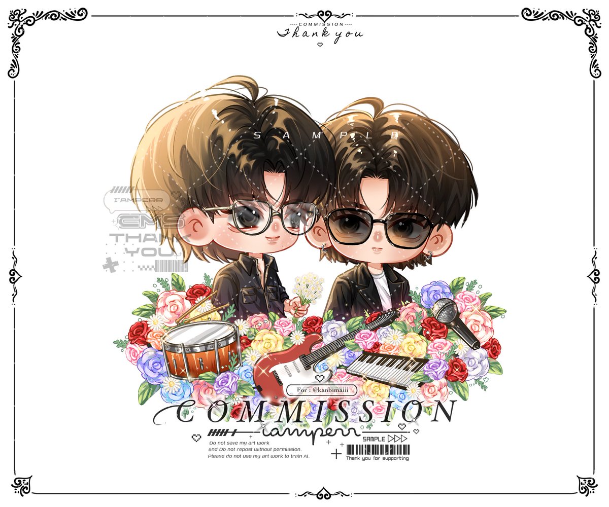 iampercms's tweet image. 🧸SAMPLE : สเกลจิบิครึ่งตัว
—————————————

• commission 
(Illustration by : iamperr )
——— Thank you 🎀✨
#iamperrCMS
