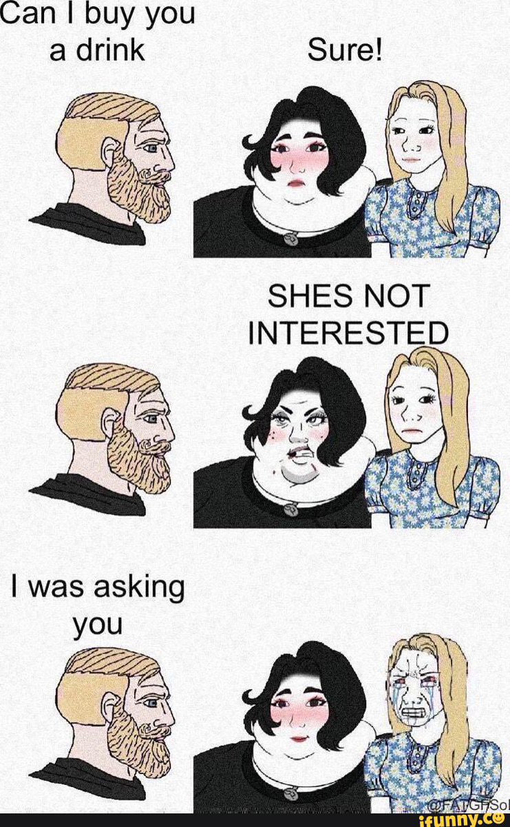 two100x's tweet image. Trad Girl is NOT INTERESTED!!!