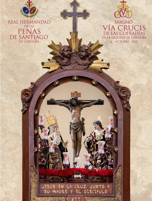 Las hermandades apuestan por el arte en las papeletas de sitio del Vía Crucis Magno de Córdoba 2025