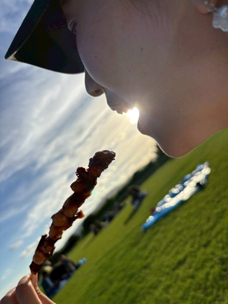間違えてイカ焼きと一緒に太陽食べちゃった🫢