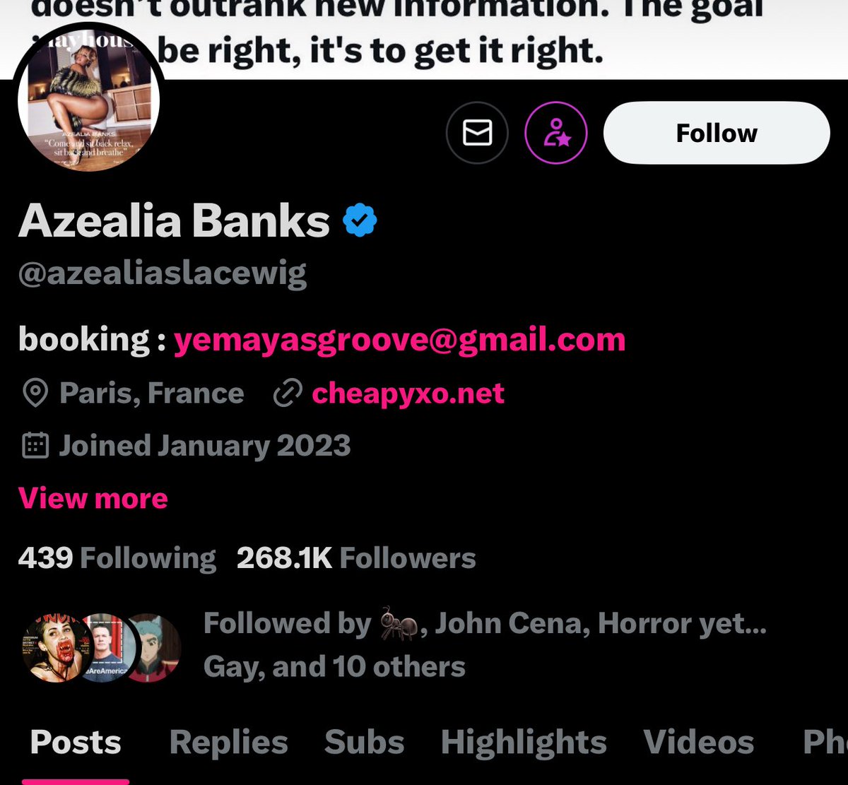 ThatHorroFan's tweet image. Why do some of my oomfs follow this bitch like she’s a really terrible person