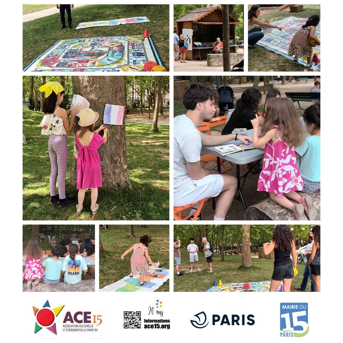 Derniers jours de juillet tandis que l'événement estival Lire à Brassens se poursuit dans le parc ! Remerciements 🙏 aux services municipaux de #Paris15 et de #Paris, à la police municipale, aux jeunes stagiaires ainsi qu'à Yvonne (❤️) et Georges (😉) d'#ACE15. Bonne semaine ! 🫶