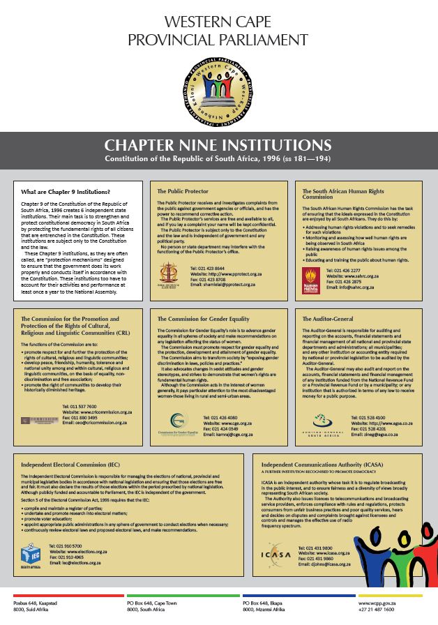 #DidYouKnow that the main task of Chapter 9 institutions is to strengthen and protect constitutional democracy in South Africa? More information: bit.ly/3IHX1bT
To learn more click here: bit.ly/40e0sig.